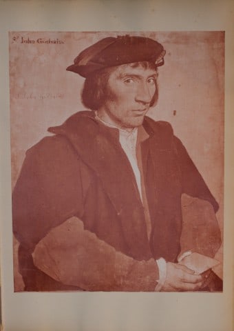 Hans Holbein - Sir John Godsalve, Comptroller of the Mint 1877: This print is from The Windsor Collection of Holbein Portraits of the Court of Henry VIII. Reproduced in Autotype, by Permission of Her Majesty the Queen, From Eighty of the Original Drawings in the R