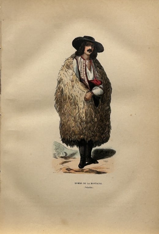 A Wahlen - Woodcut engraving of Mountain man 1843 (1 of 1)
