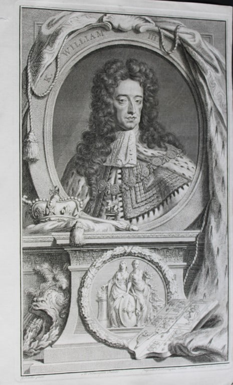 Jacobus Houbraken - Rare engraving of King William III 1747: This engraving is from The Heads of Illustrious Persons of Great Britain by Thomas Birch. Printed by John Knapton 1747, London. The engravings were by Jacobus Houbraken and George Vertue after Holbein