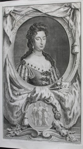 Jacobus Houbraken - Rare engraving of Queen Mary 1747: This engraving is from The Heads of Illustrious Persons of Great Britain by Thomas Birch. Printed by John Knapton 1747, London. The engravings were by Jacobus Houbraken and George Vertue after Holbein