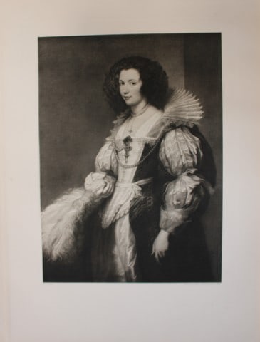 Sir Anthony van Dyck - Maria Luigia de Tassis 1903: This large photogravure is from Great Masters 1400-1800, the finest works of the most famous painters during this period.Published by Wm. Heinemann, London 1903.Size: 15in x 20in (38cm x 50cm)