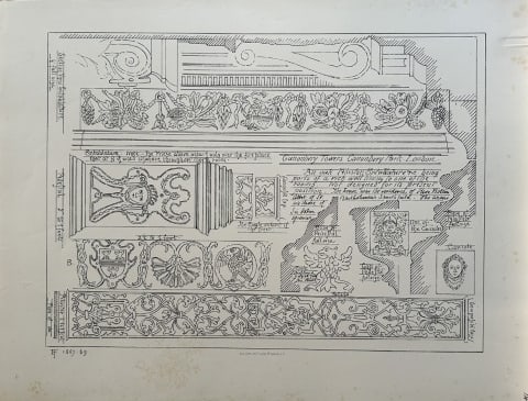 Architectural Drawing - Canonbury Towers, London 1869 (1 of 1)