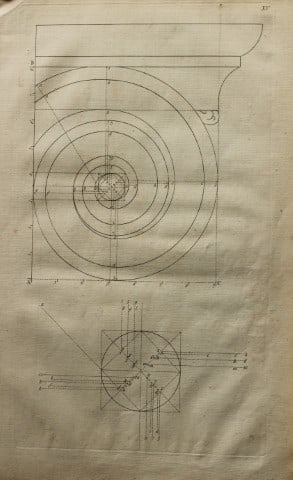 James Gibbs - Architectural Drawing 1753: This architectural engraving is from Rules for Drawing the Several Parts of Architecture by James Gibbs 1753The English architect James Gibbs, who trained in Rome, designed major buildings marking the