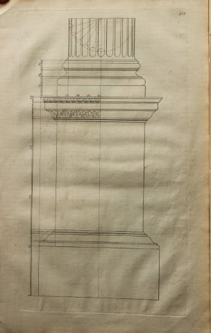 James Gibbs - Architectural Drawing 1753: This architectural engraving is from Rules for Drawing the Several Parts of Architecture by James Gibbs 1753The English architect James Gibbs, who trained in Rome, designed major buildings marking the