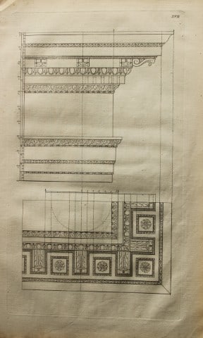 James Gibbs - Architectural Drawing 1753: This architectural engraving is from Rules for Drawing the Several Parts of Architecture by James Gibbs 1753The English architect James Gibbs, who trained in Rome, designed major buildings marking the