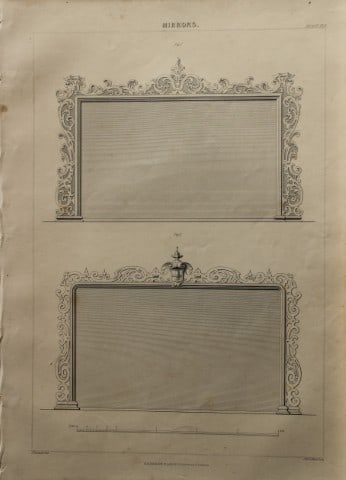 P Thomson - Mirrors engraved by JH Le Keux 1853 (1 of 1)