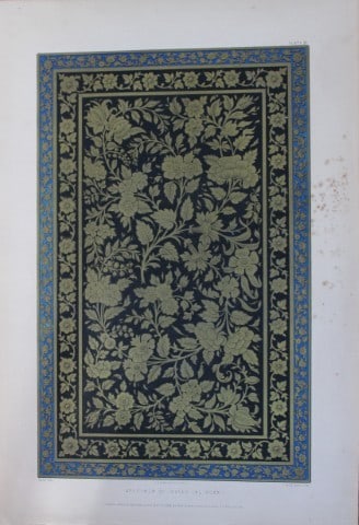 Digby Wyatt - Design from The Industrial Arts of the Nineteenth Century 1852: This chromolithograph is from The Industrial Arts of the Nineteenth Century. A series of illustrations of the choicest specimens produced by every nation at the Great Exhibition of Works of Industry b