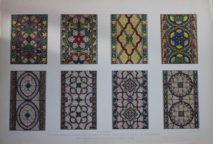 Digby Wyatt - Design from The Industrial Arts of the Nineteenth Century 1852: This chromolithograph is from The Industrial Arts of the Nineteenth Century. A series of illustrations of the choicest specimens produced by every nation at the Great Exhibition of Works of Industry b