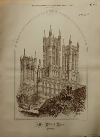 Charles Wickes - Lincoln Cathedral, Lincolnshire 1888 (1 of 1)
