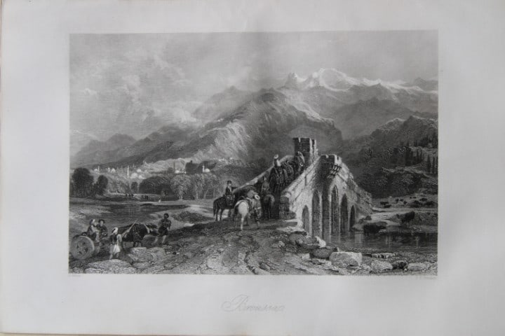 T Allom - Broussa engraved by JC Bentley 1855: This engraving is from Histoire de l'Empire Ottoman depuis anciens jusqu?a nos jours (History of the Ottoman Empire from ancient times to the present day) by Theophile Lavallee. Published by Garnier F
