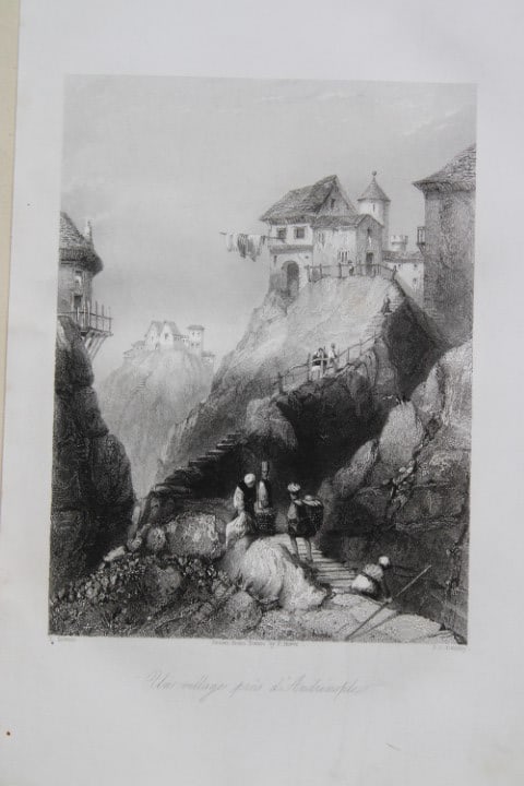 J Salmon - Andrianople engraved by JC Bentley 1855: This engraving is from Histoire de l'Empire Ottoman depuis anciens jusqu?a nos jours (History of the Ottoman Empire from ancient times to the present day) by Theophile Lavallee. Published by Garnier F