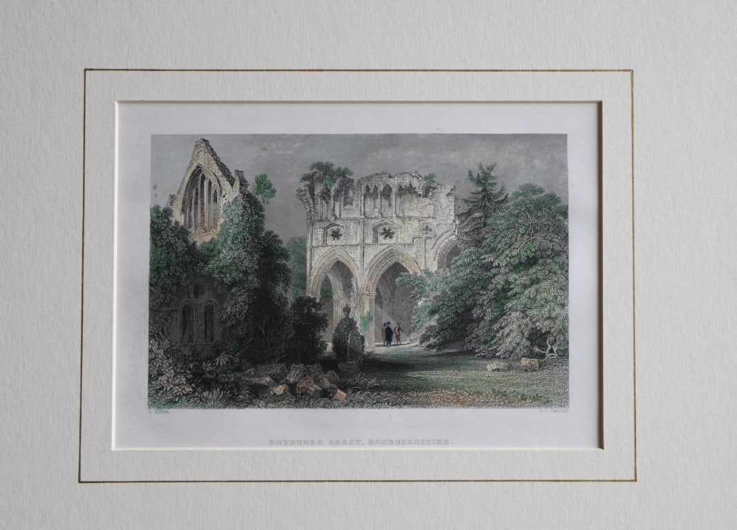 Thomas Allom - Dryburgh Abbey, Roxburghshire engraved by JC Varrall 1837 (1 of 1)