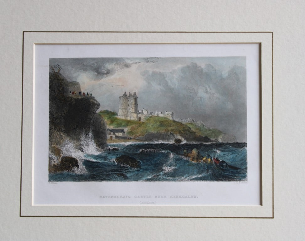 Thomas Allom - Ravenscraig Castle engraved by JC Bentley 1837 (1 of 1)