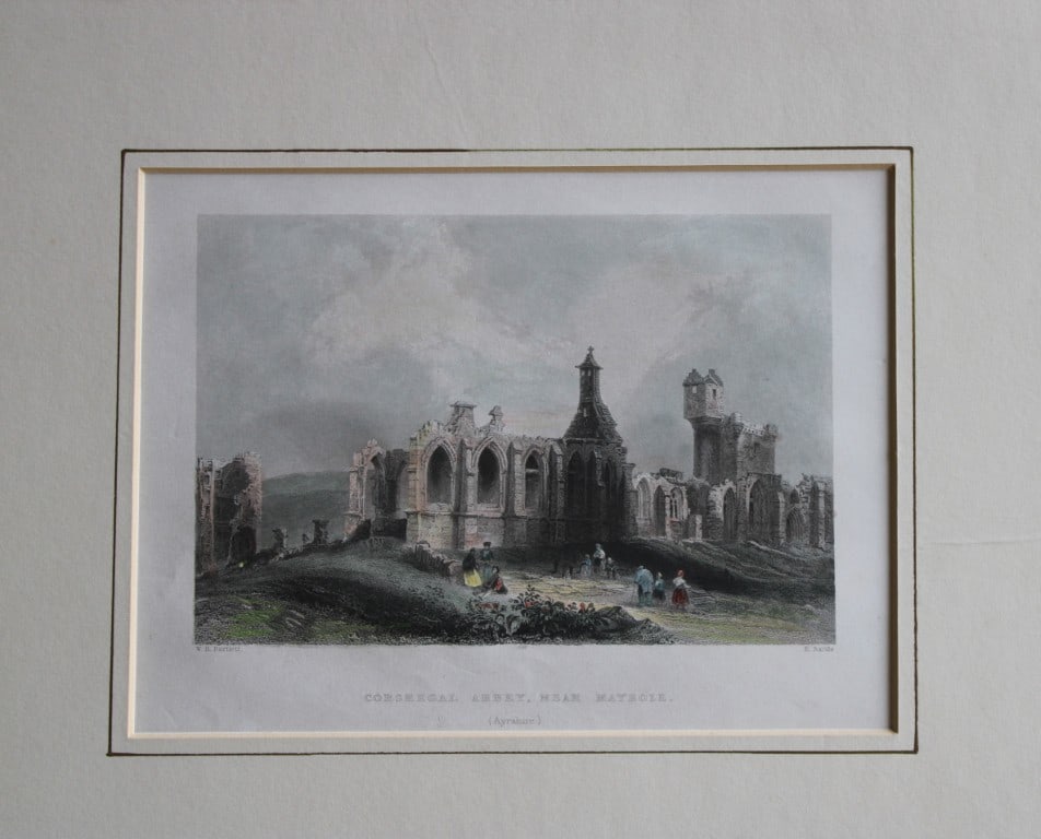 WH Bartlett - Corsregal Abbey, Ayrshire engraved by R Sands 1837 (1 of 1)