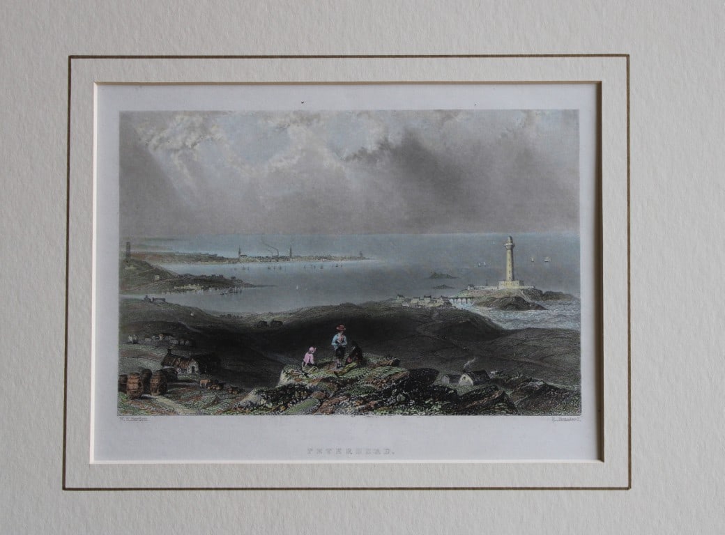 WH Bartlett - Peterhead engraved by R Brandard 1837 (1 of 1)