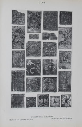 Helmuth Bossert - 4 Eastern European Folk Art plates 1924 (1 of 4)