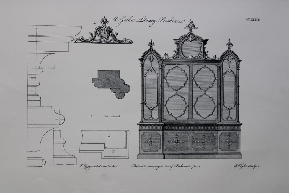 Thomas Chippendale - Original engraving of 1762 (1 of 1)