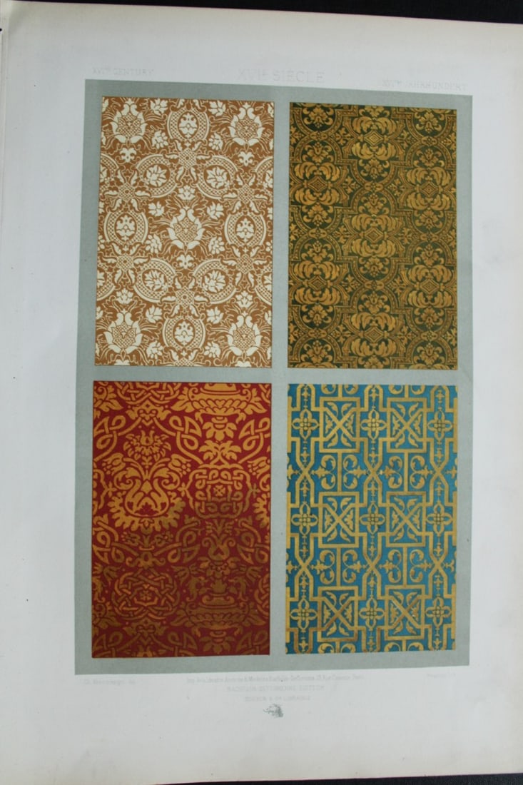 Dupont-Auberville - Chromolithograph of decorative art 1881 (1 of 1)