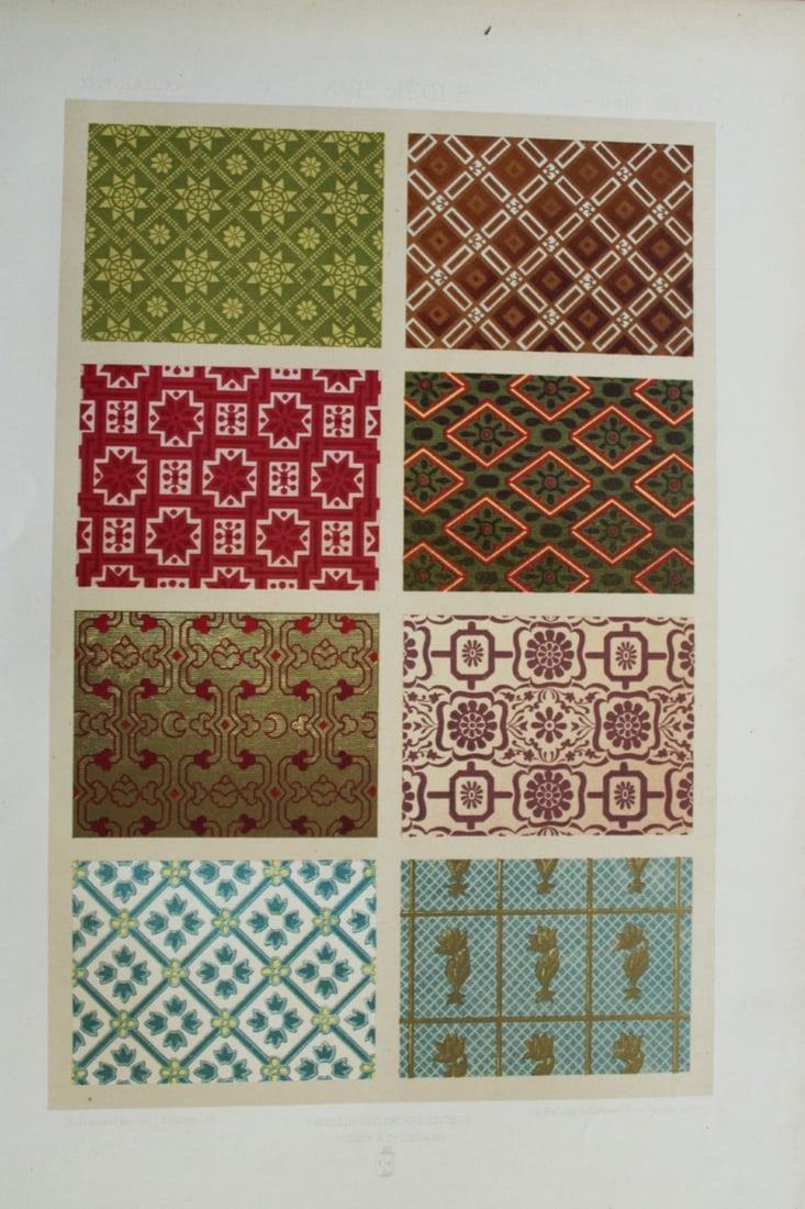 Dupont-Auberville - Chromolithograph of decorative art 1881 (1 of 1)