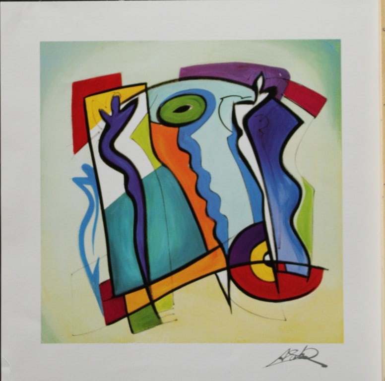 Alfred Gockel - Seriolithograph entitled Blue on Blue 2006 (1 of 3)