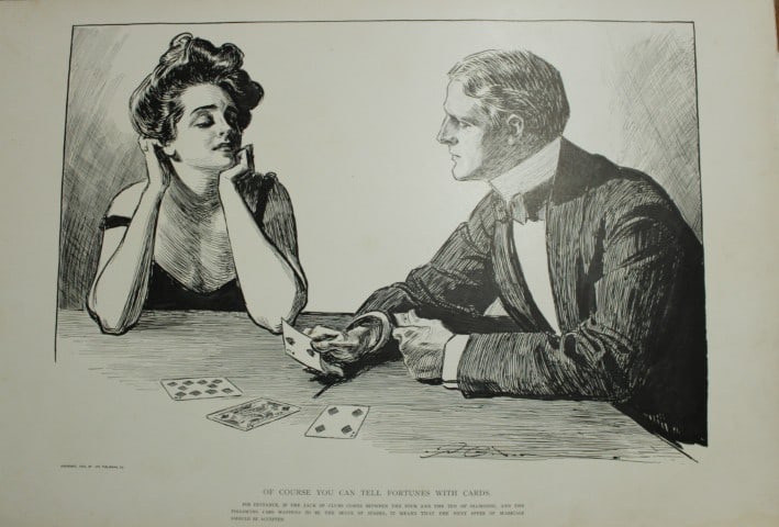 Charles Dana Gibson - 5 prints from Americans 1900: These plates are from Americans by Charles Dana Gibson. Published in New York by R.H. Russell, 1900. Gibson was an American illustrator from Boston and was best known for his creation of the Gibson Gi