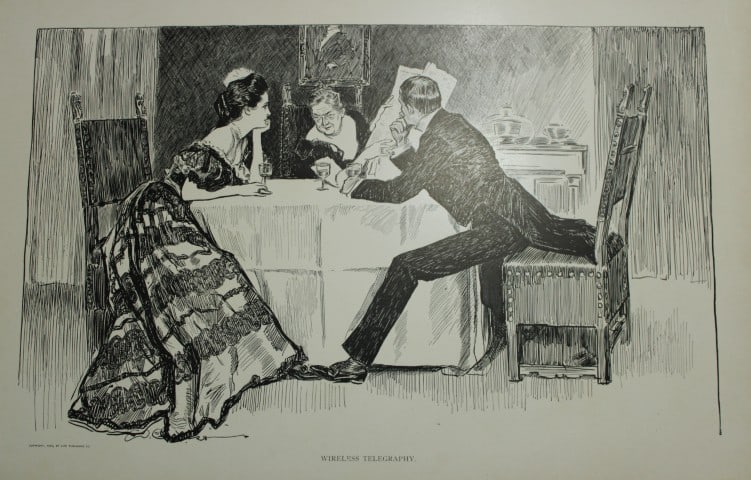 Charles Dana Gibson - 5 prints from Americans 1900: These plates are from Americans by Charles Dana Gibson. Published in New York by R.H. Russell, 1900. Gibson was an American illustrator from Boston and was best known for his creation of the Gibson Gi