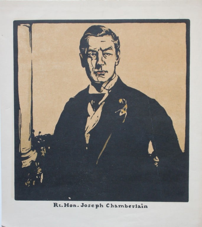 William Nicholson - Rt Hon Joseph Chamberlain 1901 (1 of 1)
