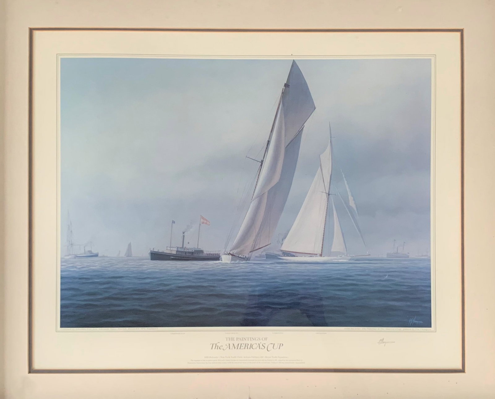 The America's Cup by Tim Thompson, signed print (1 of 1)