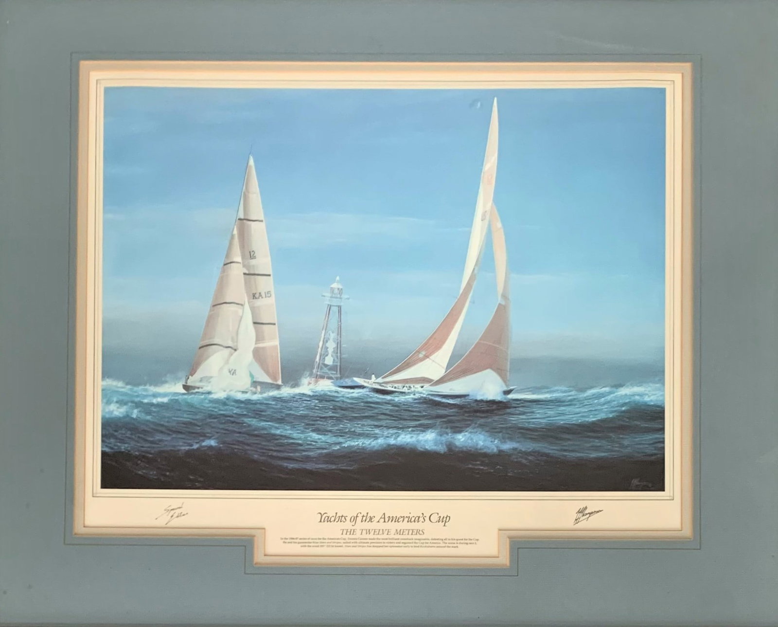 The America's Cup by Tim Thompson, signed print (1 of 1)