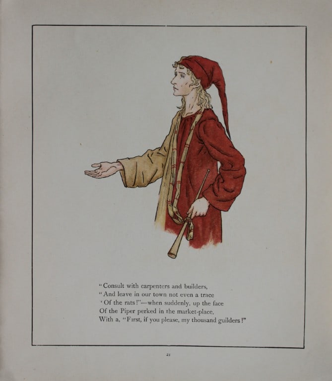 Kate Greenaway - The Pied Piper of Hamelin 1905 (1 of 1)