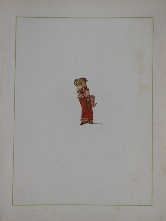 Kate Greenaway - Under the Window: Pictures and Rhymes 1878: This print is from Under the Window by Kate Greenaway.Published by George Routledge and Sons, London, 1878Size: 9.5 x 7.5 inches.