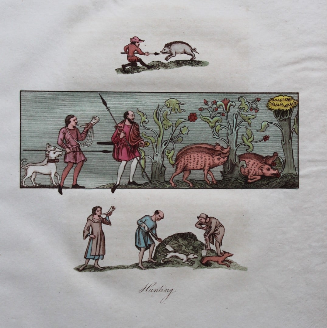 Joseph Strutt - Hunting & Hawking 1801 (1 of 1)