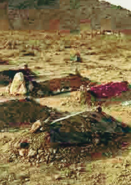 THOMAS RUFF: 1958 JPEGS, 2006 Stampa digitale ditone su carta fotografica, cm 110x78 su carta cm 120x90. Firma e numero esemplare "5/45" a matita sul retro.