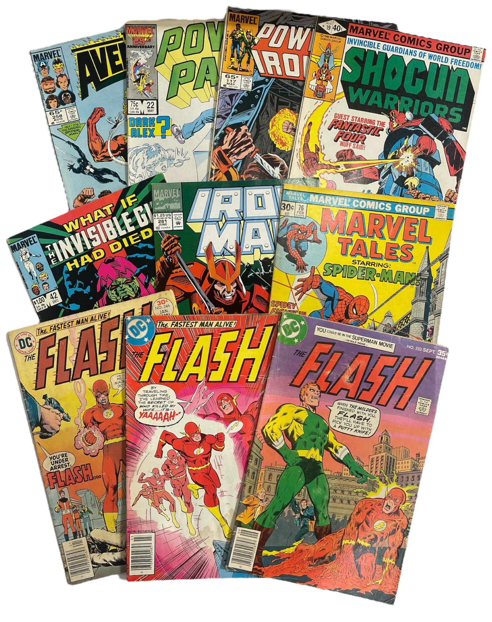 Lot of 10 | Vintage DC and Marvel Comics Book Collection (1 of 3)