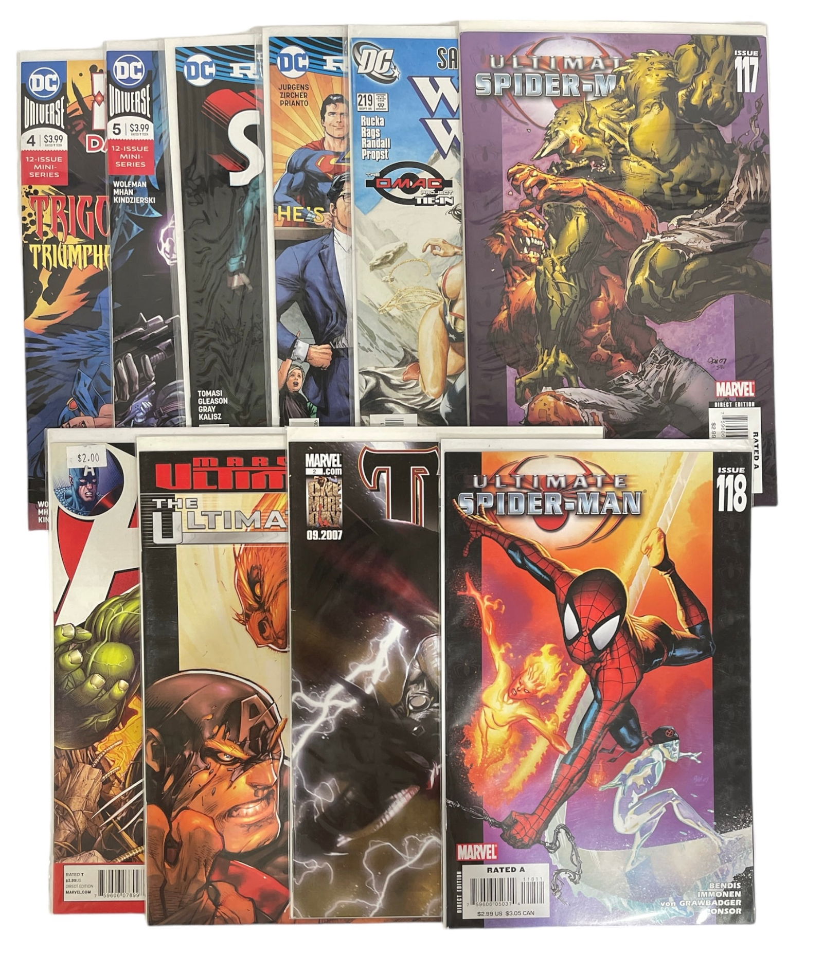 Lot of 10 | Vintage DC and Marvel Comics Book Collection (1 of 3)