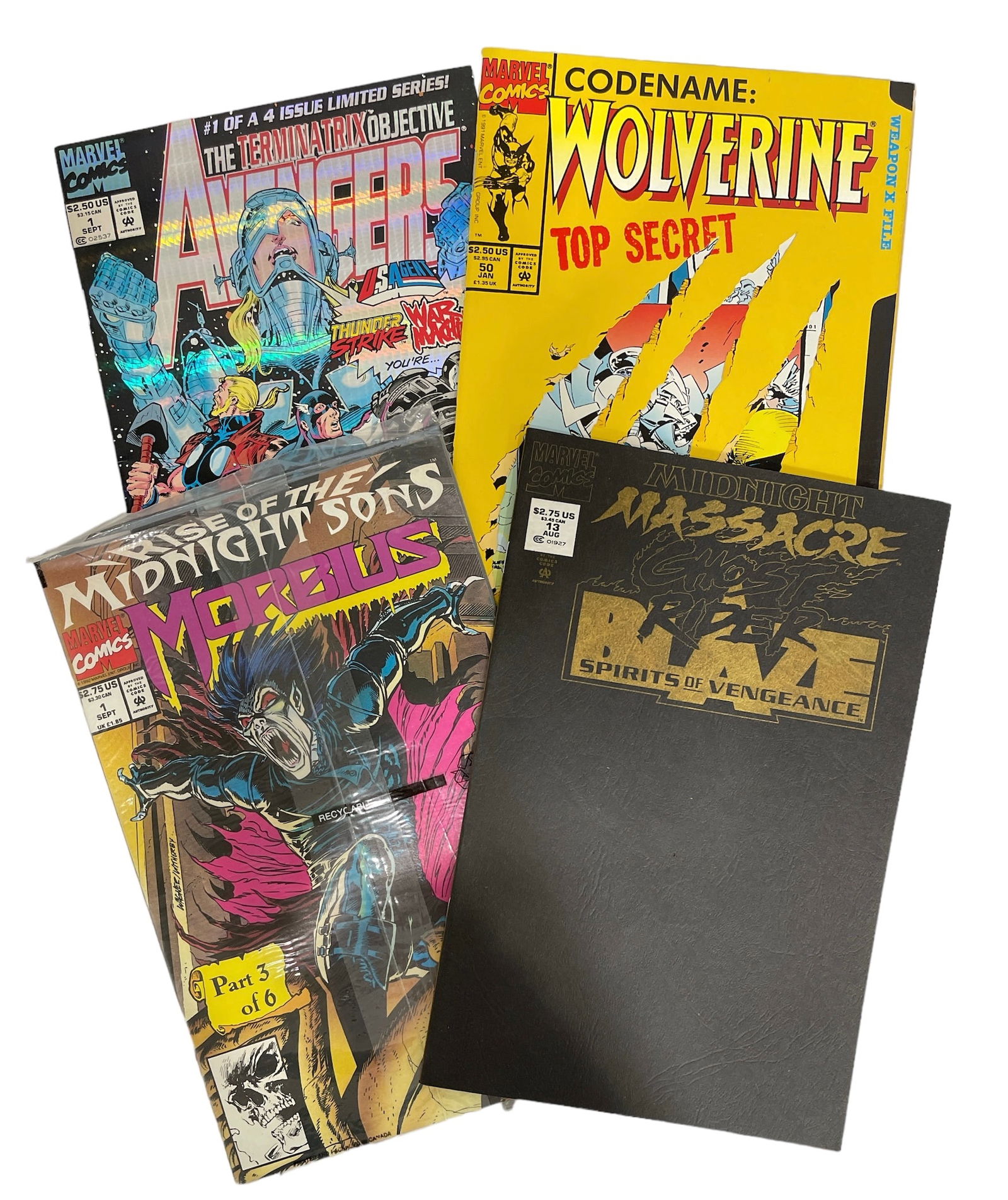 Lot of 4 | Vintage Marvel Comics Book Collection (1 of 9)