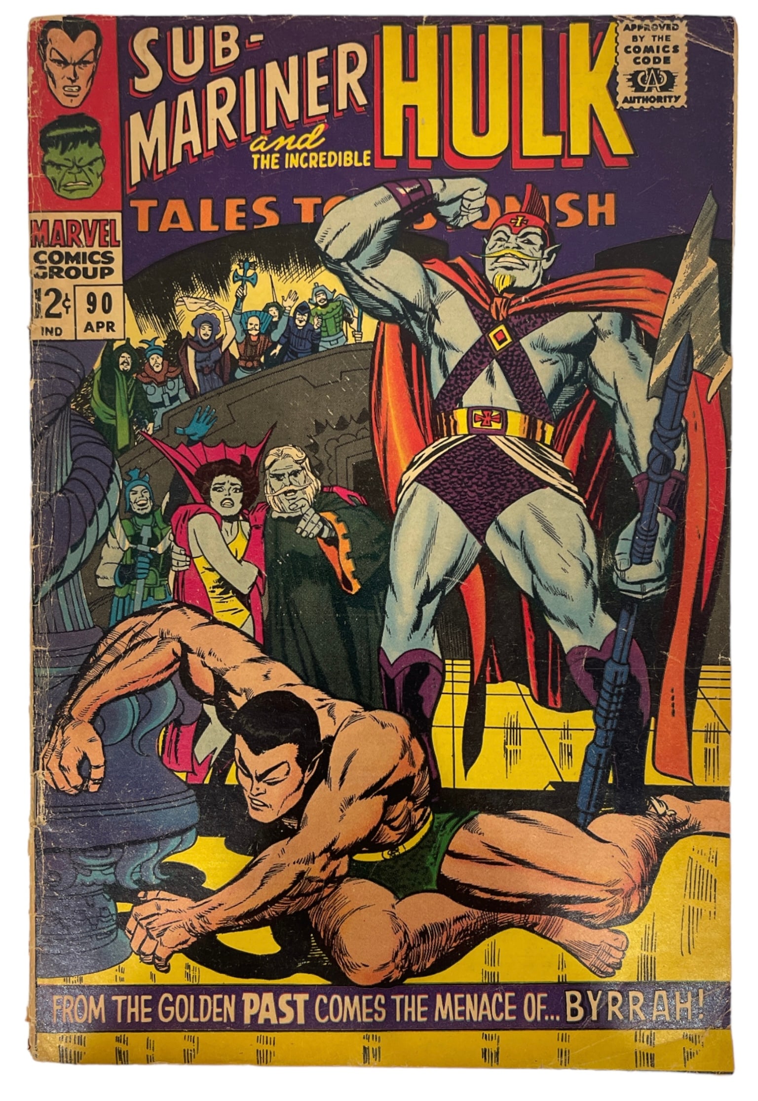 Vintage Marvel Comics | Sub-Mariner and The Incredible Hulk Tales No.90 | Comic Book (1 of 4)