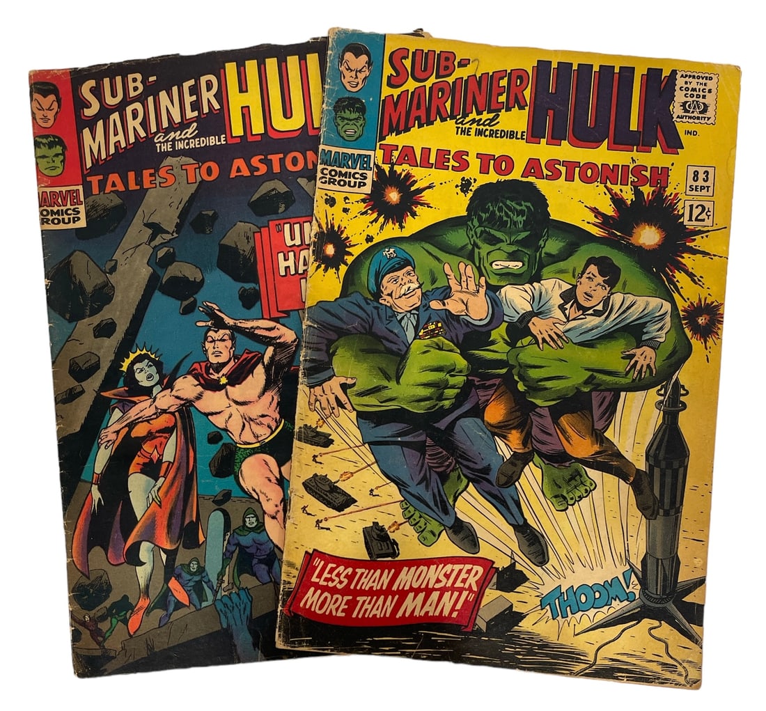 Lot of 2 | Vintage Marvel Comics | Sub-Mariner and The Incredible Hulk No.76 and 83 | Comic Book (1 of 7)