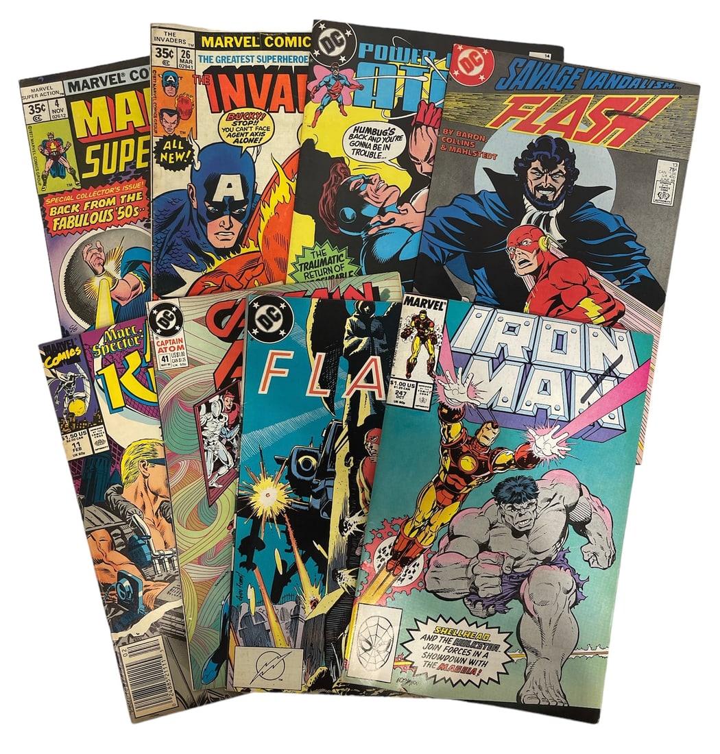 Lot of 8 | Vintage DC and Marvel Comics | Comic Book Collection (1 of 3)