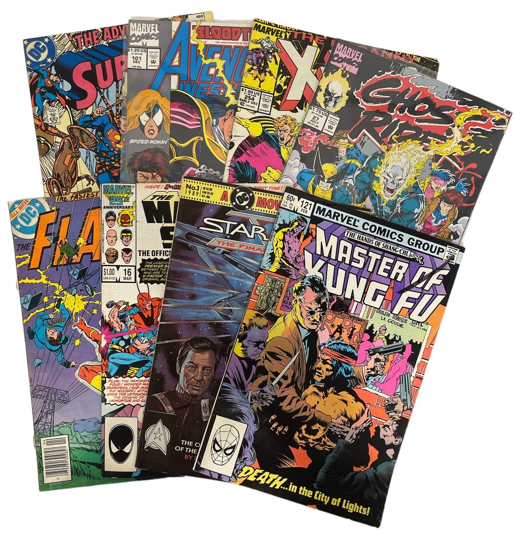 Lot of 8 | Vintage DC and Marvel Comics | Comic Book Collection (1 of 3)