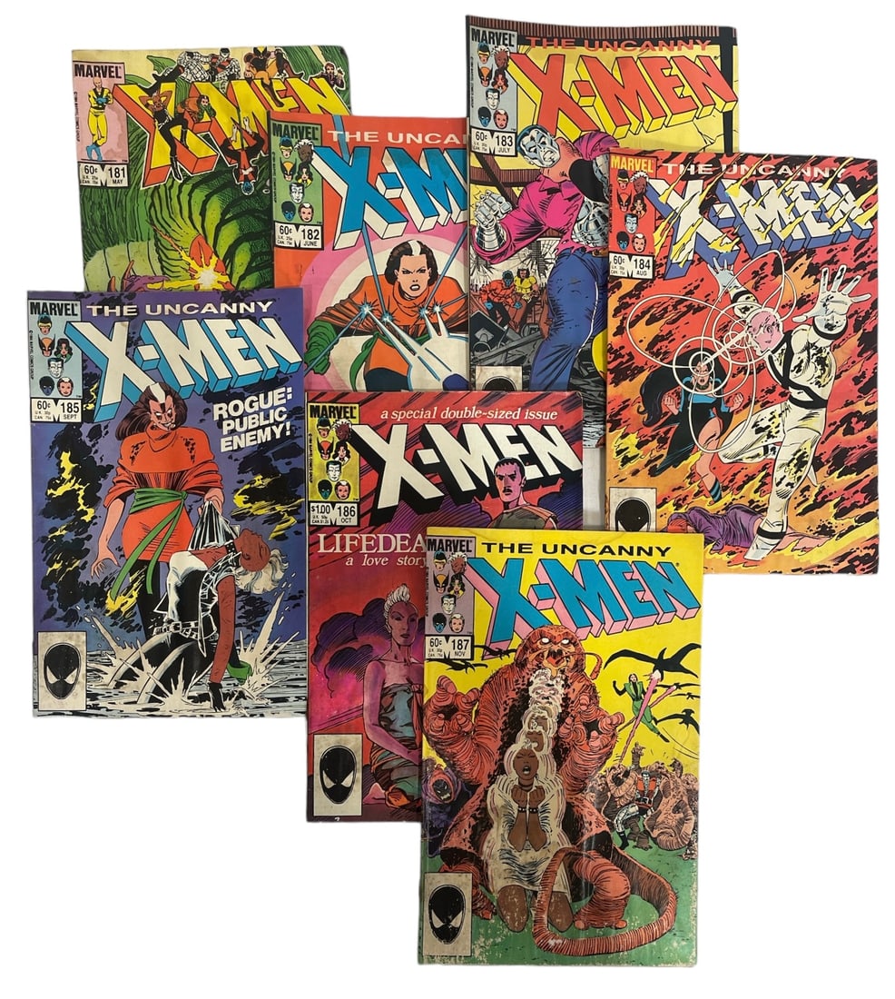 Lot of 7 | Vintage Marvels X Men Comic Book Collection (1 of 2)