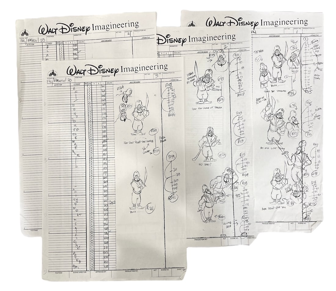 Walt Disney Imagineering Document Prints | Aladdin | NO COA (1 of 1)