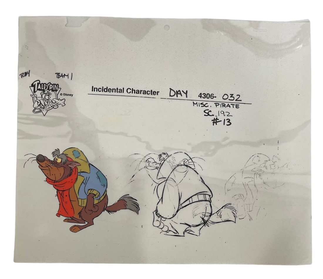 Hand-Painted Animation Cel | Walt Disneys Tale Pin | NO COA (1 of 2)