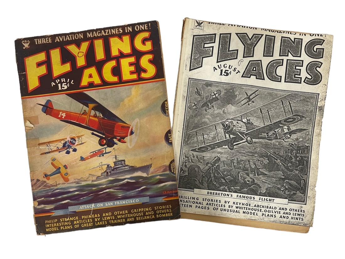 Lot of 2 | Flying Aces Magazines: Lot of 2 | Flying Aces Magazines