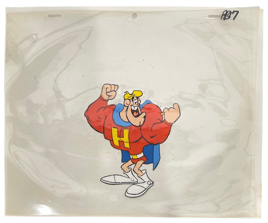Hand-Painted Animation Cel | Mighty Heroes | NO COA (1 of 1)