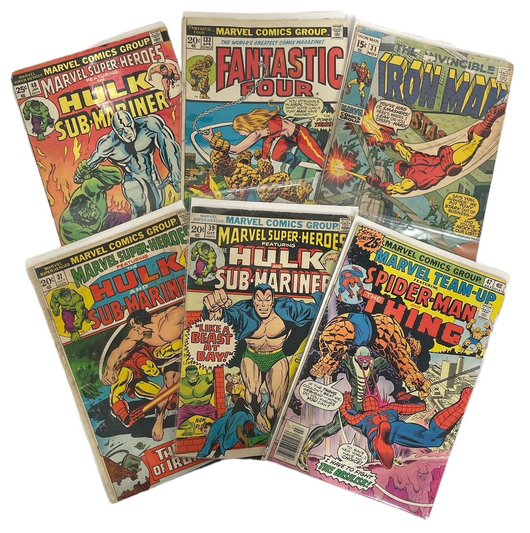 Lot of 6 | Vintage Marvel Comic Book Collection (1 of 2)