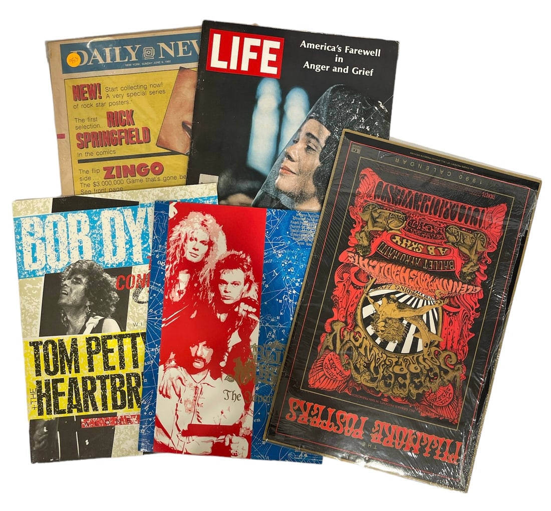 Lot of 5 | Daily News, Concert Tour Booklets and Calendar: Lot of 5 | Daily News, Concert Tour Booklets and Calendar
