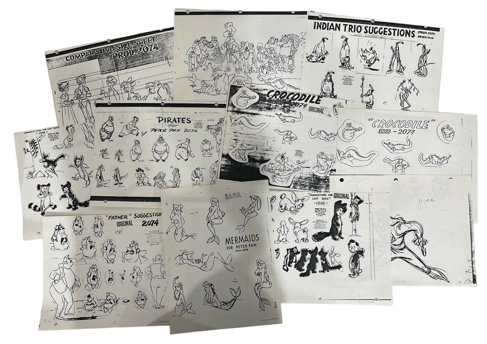 Walt Disneys Peter Pan Model Sheets | Prints (1 of 1)
