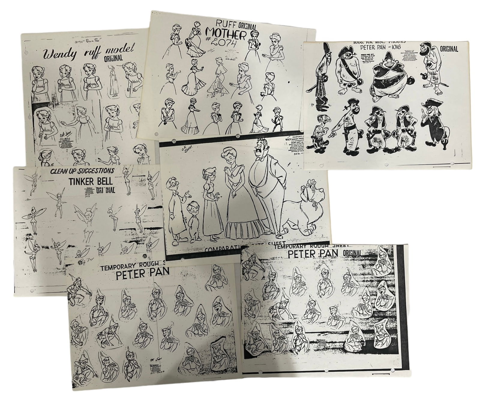 Walt Disneys Peter Pan Model Sheets | Prints (1 of 1)