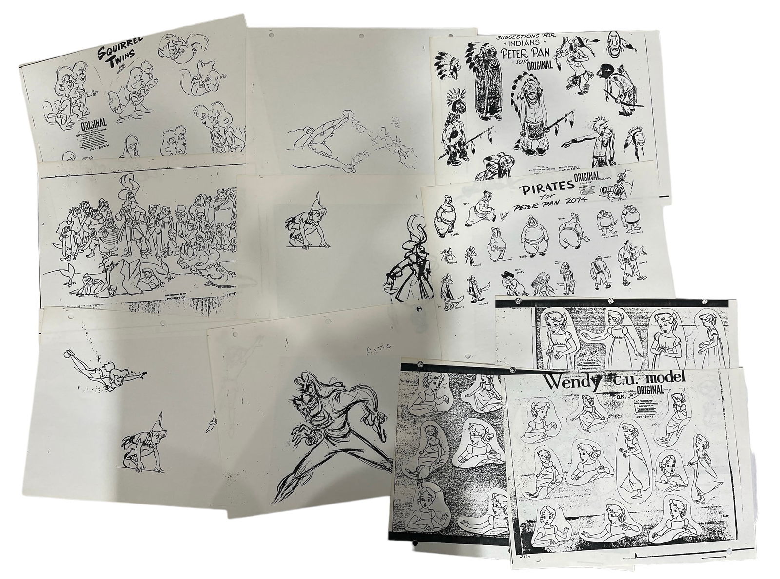 Walt Disneys Peter Pan Model Sheets | Prints (1 of 1)